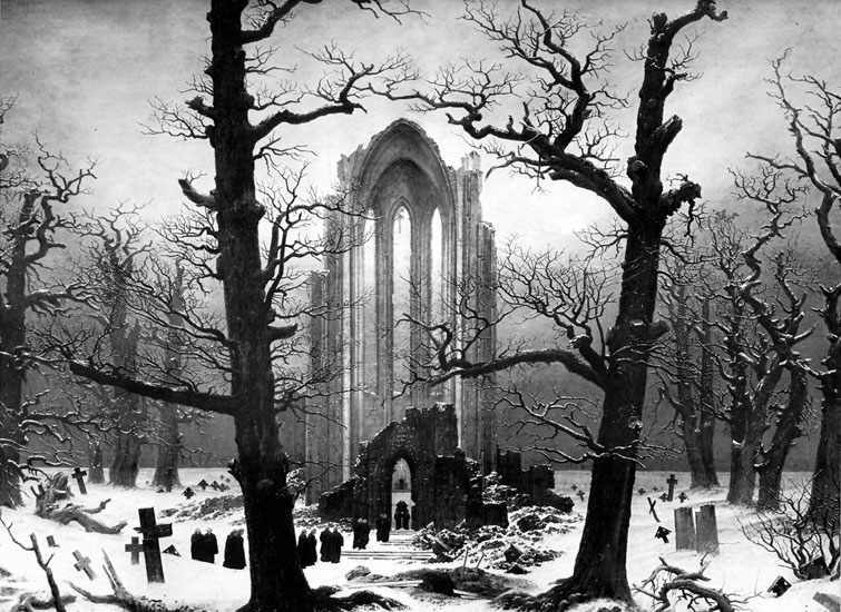 Klosterfriedhof im Schnee (Caspar David Friedrich)
